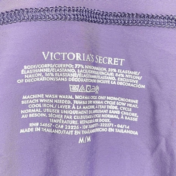 Victorias Secret Purple Bodysuit V Neck - Picture 3 of 5